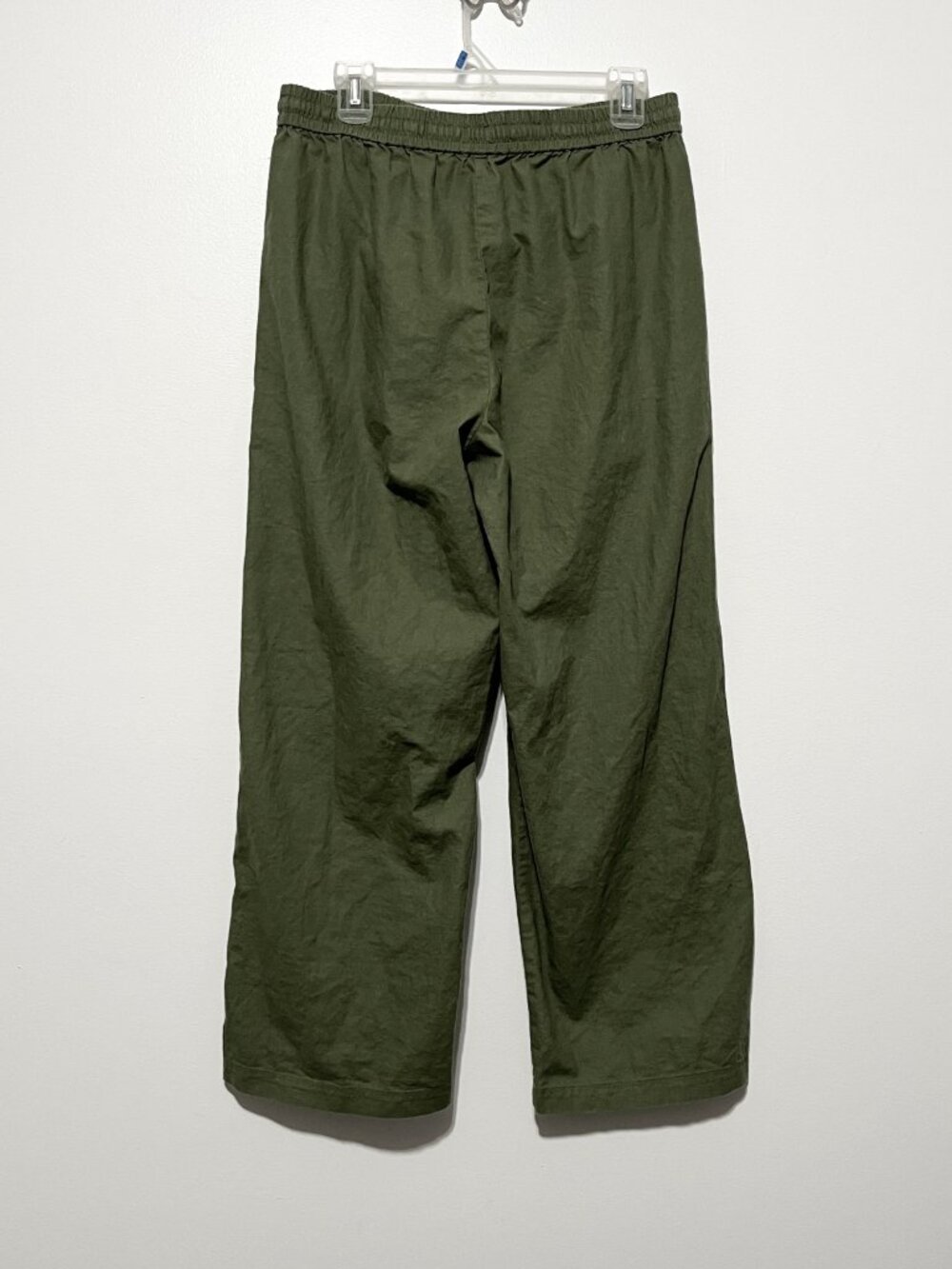 J Crew Womens Wide Leg Linen Blend Pants 8 Green Indie Boho Herbalist Granola - Picture 2 of 7
